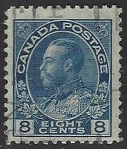 Canada #115 Used Admiral Single Stamp (U8)