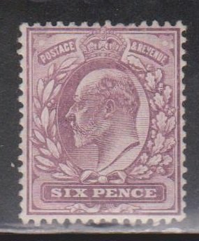 GREAT BRITAIN Scott # 135a MH - KEVII Slate Purple Colour