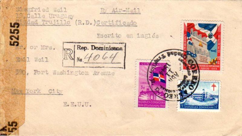 Dominican Republic 3c and 20c Centenary of Independence and 1c Martos Sanitor...