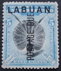 Labuan 1901 Five Cents Postage Due SG D4 mint