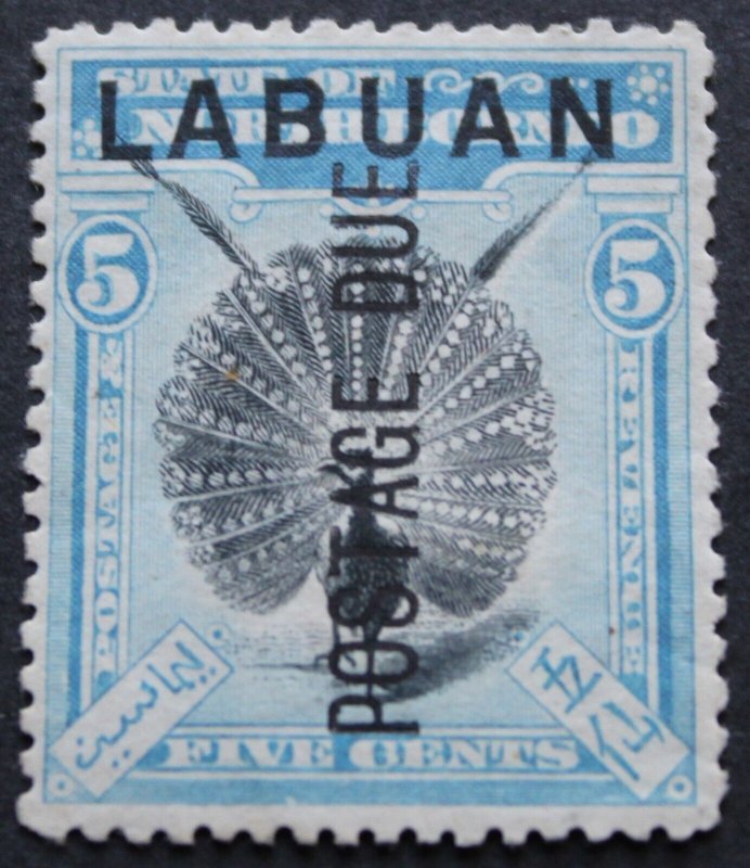 Labuan 1901 Five Cents Postage Due SG D4 mint