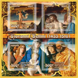 Stamps Art. Painting. Giovanni Bellini  1+1 sheets perforated MNH** 2017 year