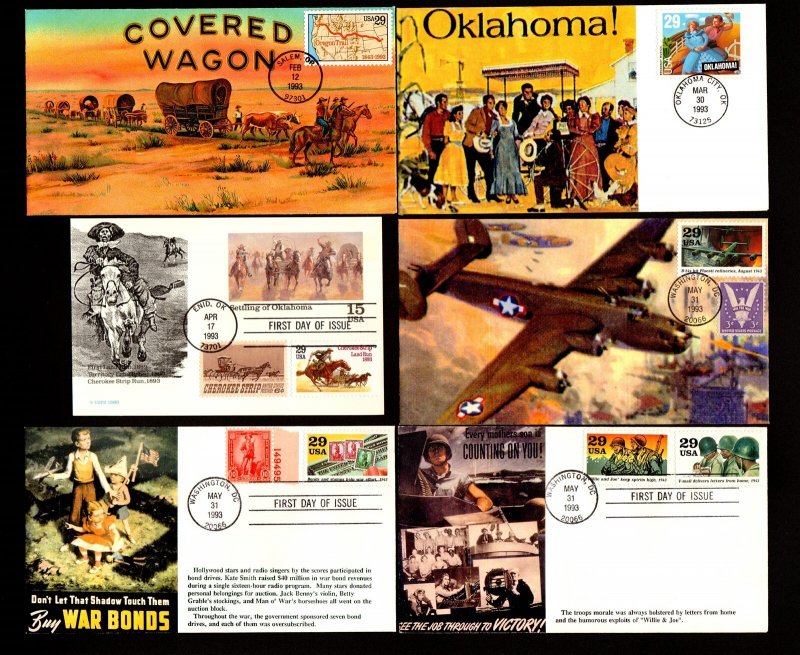 FDC: (30) 1993 S&T Cachets