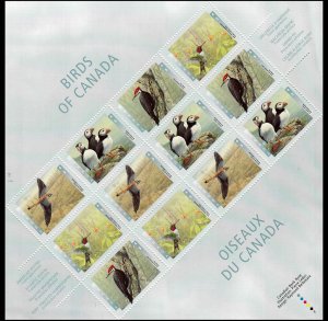 CANADA - 1996 BIRDS OF CANADA - MINIATURE SHEET MINT NH