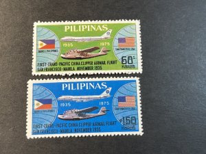 PHILIPPINES # 1275-1276-MINT/NEVER HINGED----COMPLETE SET----1975