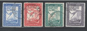 Zanzibar 1944 200th Anniversary of Al Busaid Dynasty Scott # 218 - 221 Used