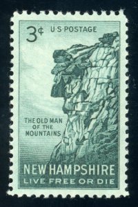 US Stamp #1068 New Hampshire 3c - PSE Cert - XF-SUP 95 - MPH - SMQ $50.00