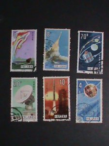 CHINA STAMP :1986 SC#2020-5  NATIONAL SPACE INDUSTRY USED STAMPS SET.