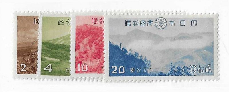 Japan Sc #320-323  set of 4 OG VF