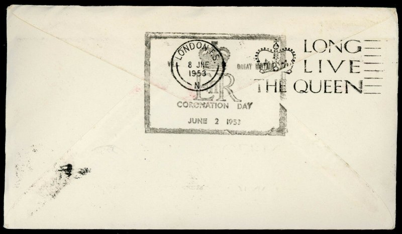 BRITISH NEW HEBRIDES  ~  CORONATION First Day Cover  ~  S3738 