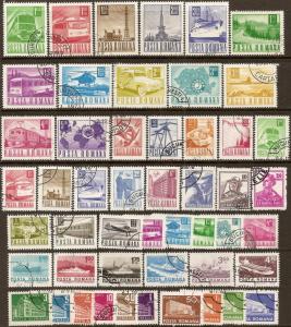 Romania: 117 different used stamps