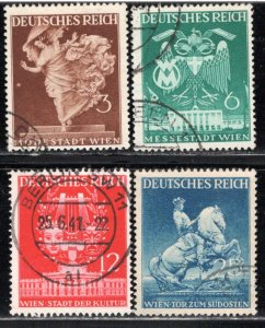 Germany Reich Scott # 502 - 505, used