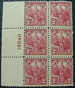 U.S. 643 FVF Mint PBlk/6 SCV$35.00 Bright