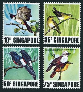 Singapore 295-298, MNH. Mi 298-301. Birds 1978. Bulbul,White eyes, Shama,Thrush.