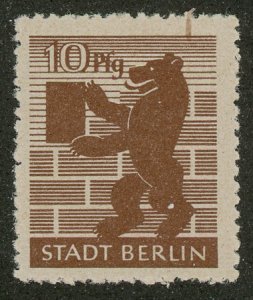 Germany, Russian Occupation 11N4a MH : Serrated Roulette Perforation