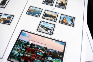 COLOR PRINTED FALKLAND ISLANDS 2011-2024 STAMP ALBUM PAGES (51 illustr. pages)