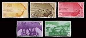 1935 ITALY #C79-83 AIRMAIL - OGH - VF - CV$89.25 (ESP#1395)