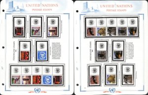 United Nations Stamp Collection in White Ace Album, Mint NH, 2006-2008