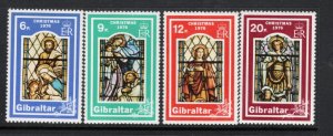 GIBRALTAR  334-7 MNH VF Stained glass windows  Complete set