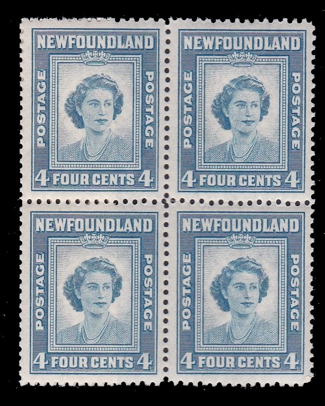 Newfoundland 269, MNH  Block of 4