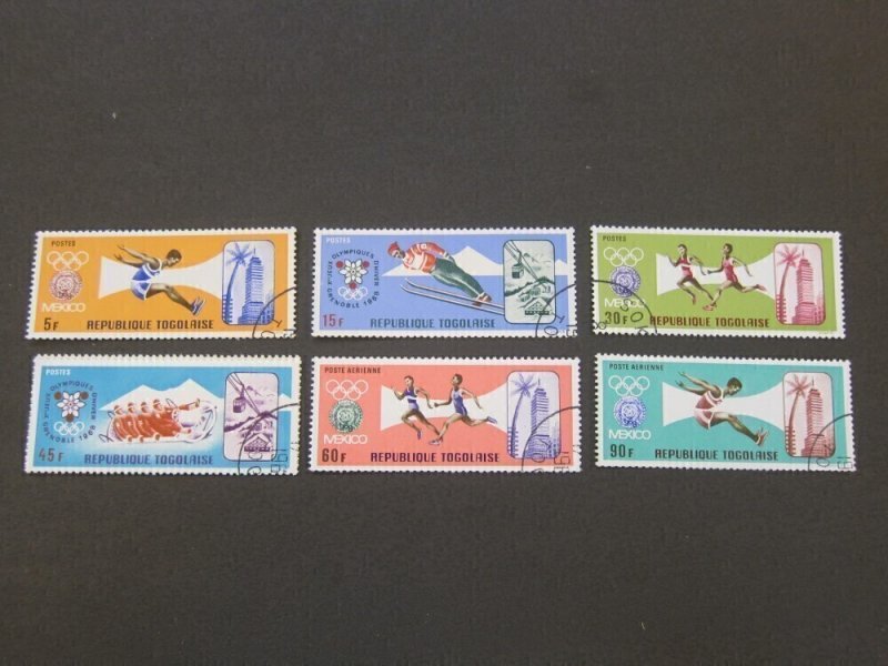 Togo 1967 Sc 624-27,C84-5 CTO Olympic set FU