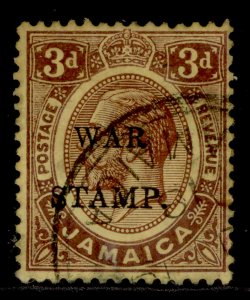 JAMAICA GV SG75, 3d purple/yellow, FINE USED.