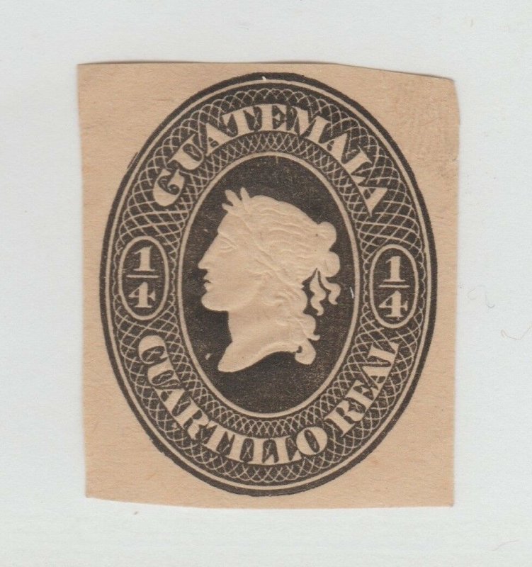 Guatemala  Postal stamp Cut Out from Stationary? - 12-29 nice