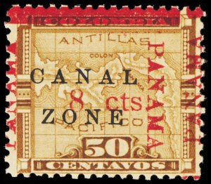 CANAL ZONE 20(var)  Mint (ID # 108215)