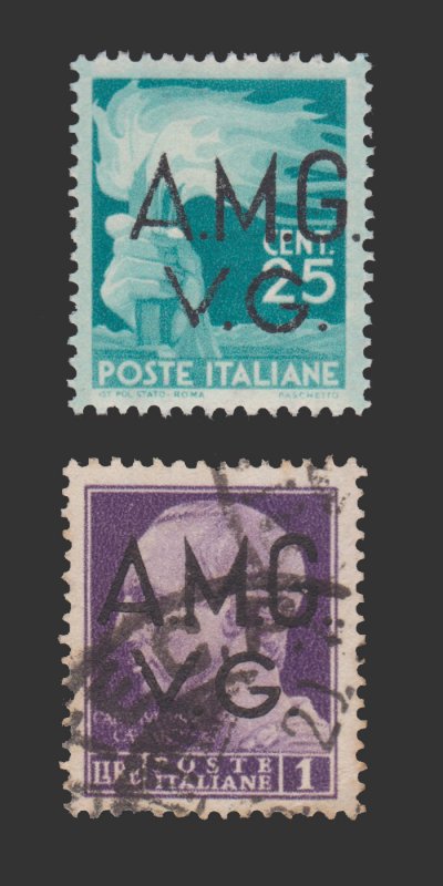 ITALY 1945-47 OCCUPATION STAMP SCOTT # ILN4 - ILN14. VENEZIA GIULIA