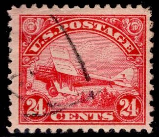 US Stamp #C6 24c Airmail USED SCV $30