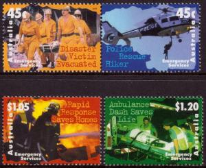 Australia 1997 Emergency Services Set of 4 SG 1698-1701 MNH