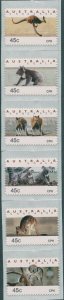 Australia CPS Kangaroos and Koalas Cph uncut strip MNH