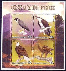 Djibouti 2006 Birds of Prey (II) Sheet MNH