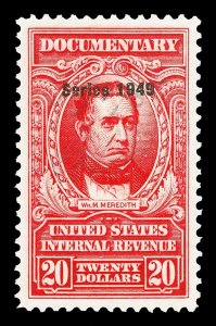 Scott R529 1949 $20.00 Dated Red Documentary Revenue Used XF Cat $15