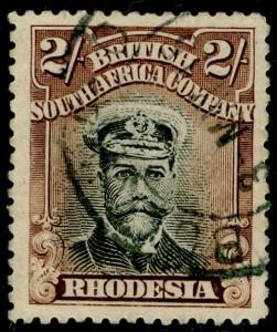 RHODESIA SG234, 2s black & brown, FINE USED. Cat £18.