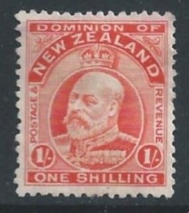 New Zealand #139 Mint No Gum 1sh Edward VII