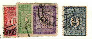 Yugoslavia #J12-14, J16 used