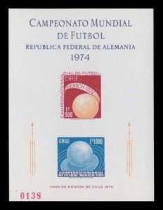 1974 - Chile - Mundial de Futbol - Mi. 804 - HB NUMERADA - MNH - 04