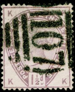 SG188, 1½d lilac, USED. Cat £42. KK 