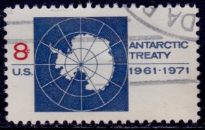 United States, 1971, Antarctic Treaty, 8c, sc#1431, used