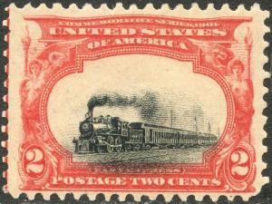 #295 VF OG LH SUNKEN TRAIN VIGNETTE SHIFT ERROR BN9329