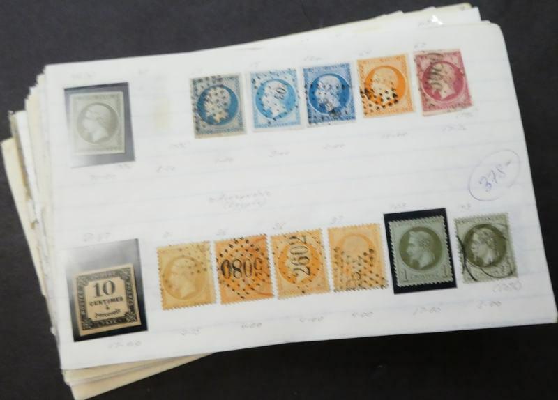 EDW1949SELL : FRANCE Extensive collection, Mint & Used on Old Time pgs Cat $3030