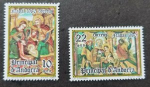 *FREE SHIP Andorra Christmas 1980 Religious Angel (stamp) MNH