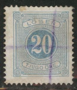 SWEDEN Scott J17 used 1877 postage due