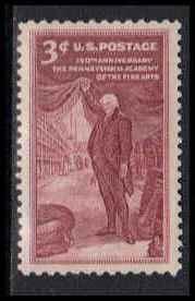 1064 3c Pennsylvanis Academy Fine MNH Plt/4 LR 25104 F18034