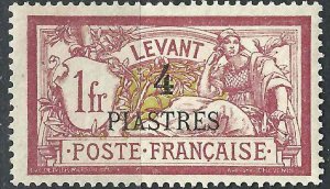 France  Off Turkey  36 Y&T 21 MH F/VF 1902 SCV $5.00