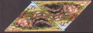 Kenya 2006 25sh Owen & Mzee Tourism Fine Used Block of 2