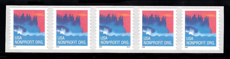 USA PNC SC# 3874a SEACOAST NON PROFIT $0.05c. PL# P8888 SPACE S.A. MNH