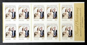 Australia:  2014, Royal Christening, $6 booklet.