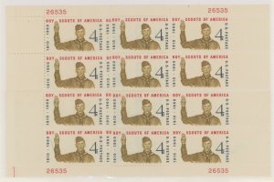United States #1145 Mint (NH) Plate Block (Scouts)